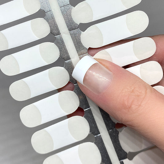 French Tips - White Nail Wraps