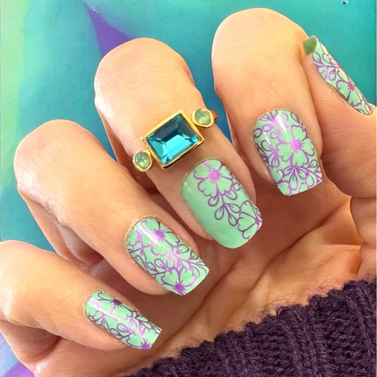 Mint to Bloom Exclusive Design Nail Wraps (FOIL)