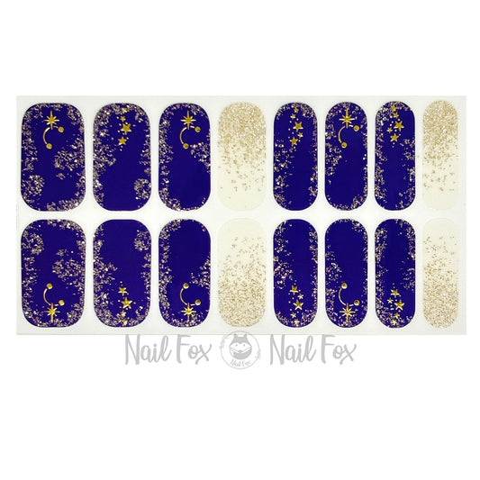 Galactic Grape Nail Wraps (GLITTER/FOIL)