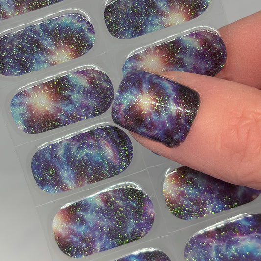 Galaxy Glam Exclusive No Light Gel Nail Wraps (NLG)