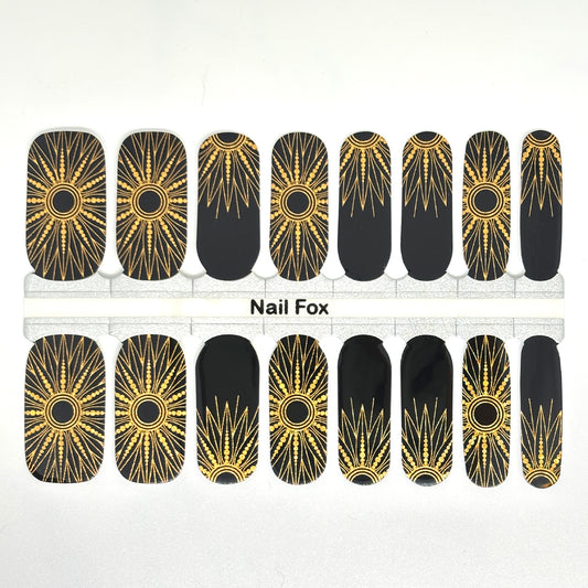 Gatsby Sun Exclusive Design Nail Wraps (FOIL)