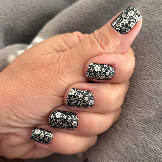 Gilded Bloom Nail Wraps (METALLIC/CHROME)