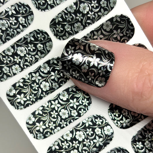 Gilded Bloom Nail Wraps (METALLIC/CHROME)