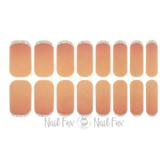 Glitzy Natural Nail Wraps (GLITTER)