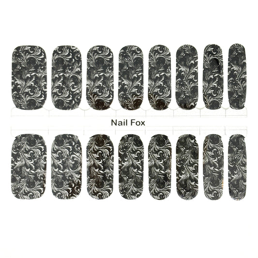 Gothic Damask Exclusive Design Nail Wraps