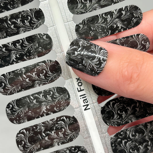 Gothic Damask Exclusive Design Nail Wraps