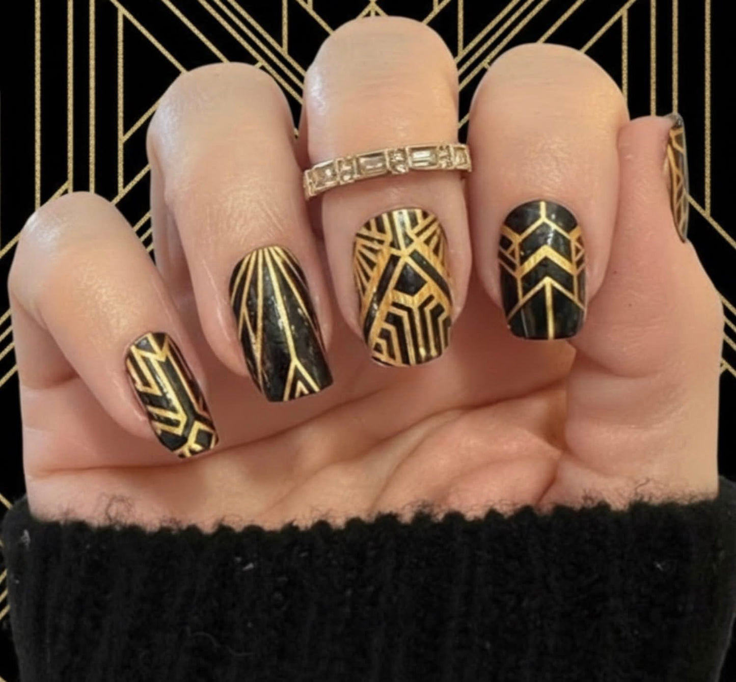 Great Gatsby Overlay Exclusive Design Nail Wraps (HOLO FOIL)