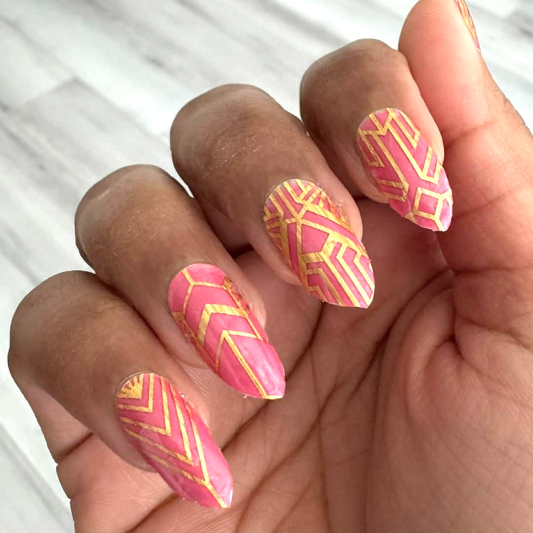 Great Gatsby Overlay Exclusive Design Nail Wraps (HOLO FOIL)
