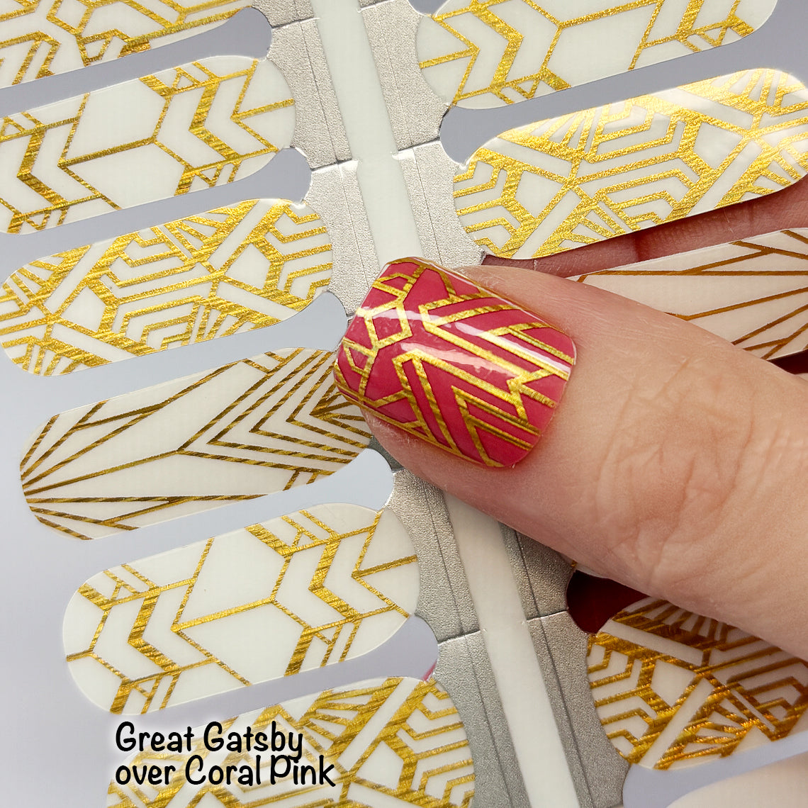 Great Gatsby Overlay Exclusive Design Nail Wraps (HOLO FOIL)