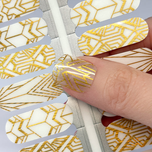 Great Gatsby Overlay Exclusive Design Nail Wraps (HOLO FOIL)