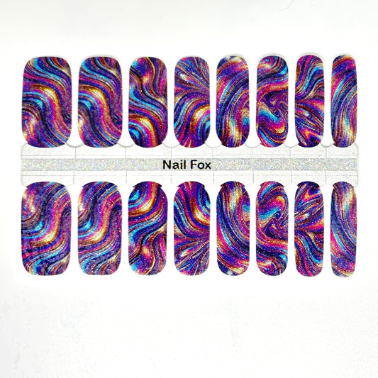 Groovy Glitter Exclusive Design Nail Wraps (GLITTER)