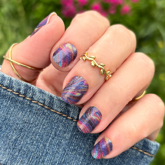Groovy Glitter Exclusive Design Nail Wraps (GLITTER)