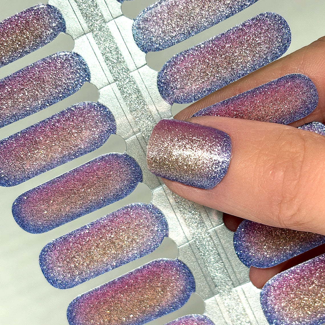 Harmony Ombre Glitter Exclusive Design Nail Wraps