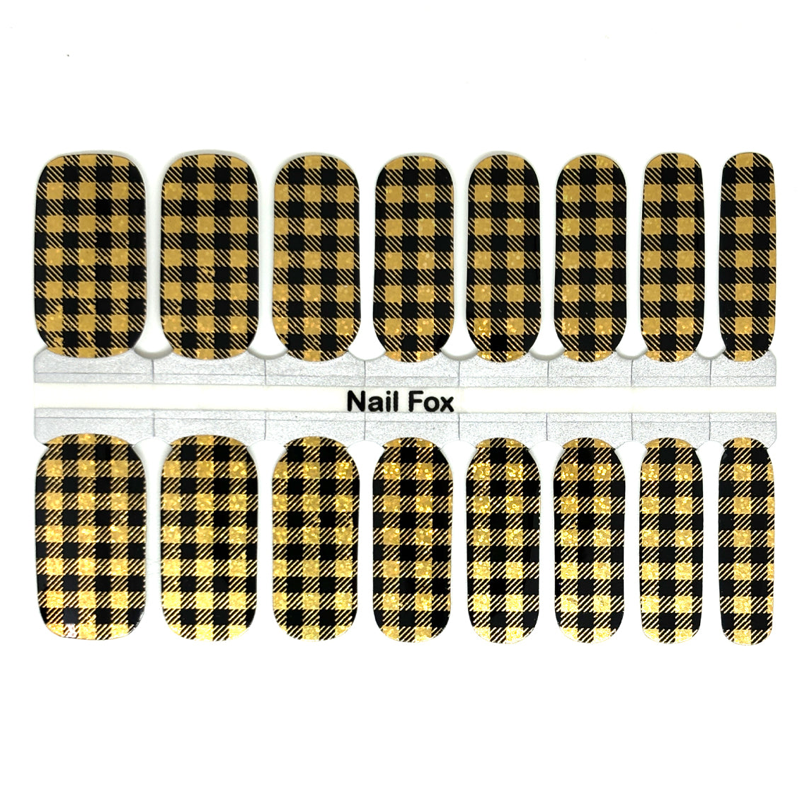 Holo Buffalo Plaid Exclusive Design Nail Wraps