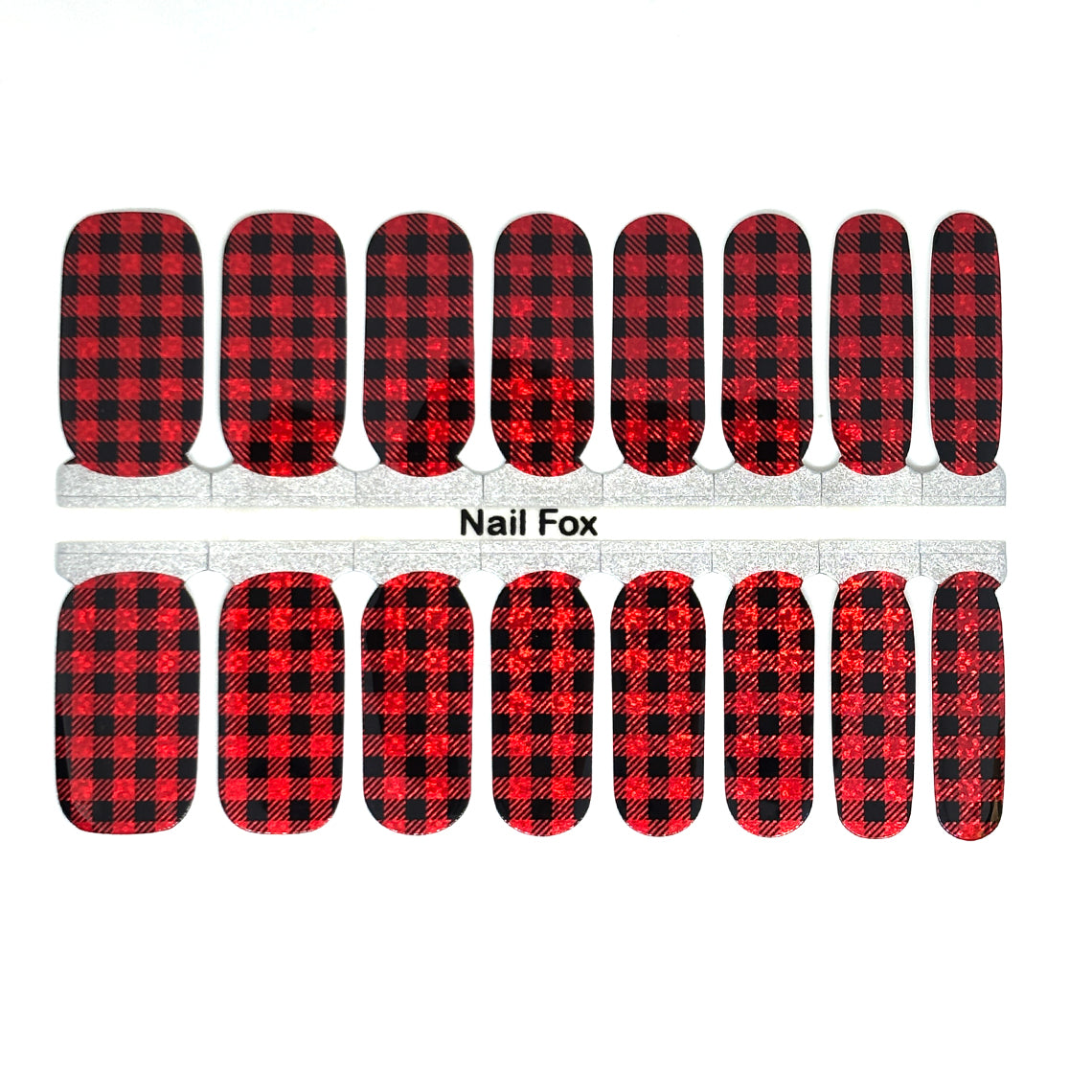 Holo Buffalo Plaid Exclusive Design Nail Wraps (HOLO FOIL)