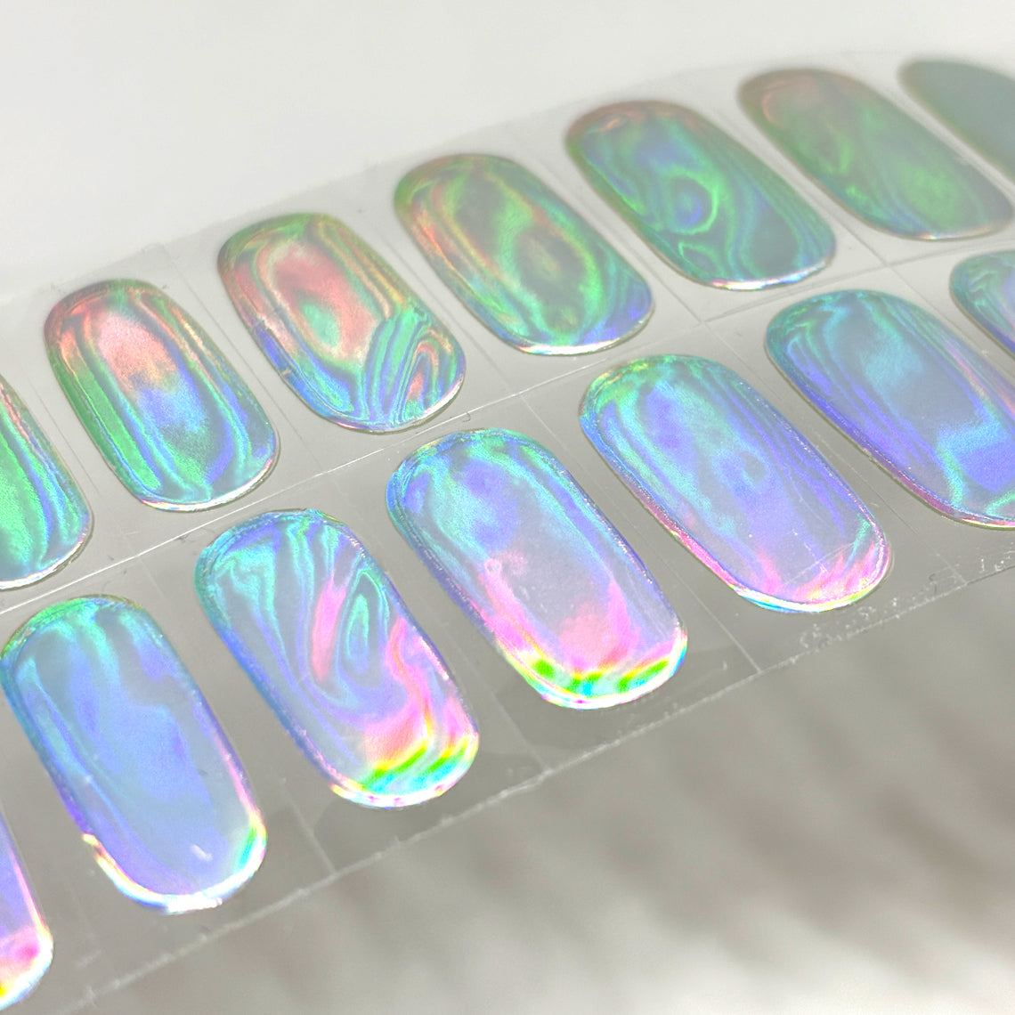 Holo Chrome No Light Gel Nail Wraps (NLG)