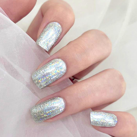 Holo Glam No Light Gel Nail Wraps (NLG)