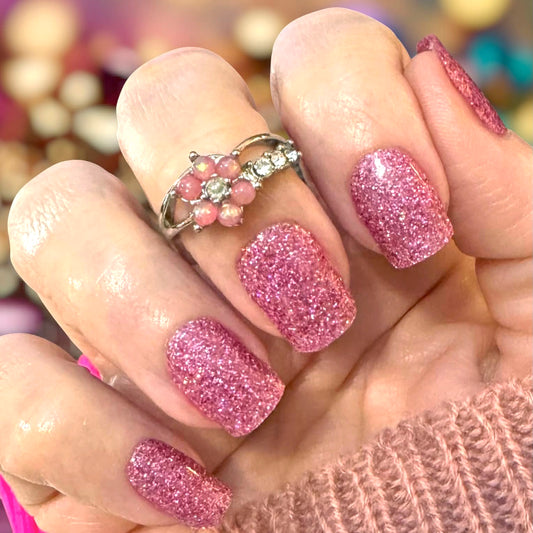 Holographic Mauve No Light Gel Nail Wraps (NLG)