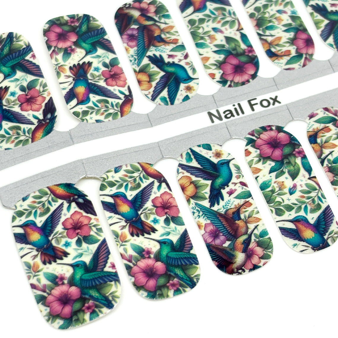 Hummingbird Garden Exclusive Design Nail Wraps