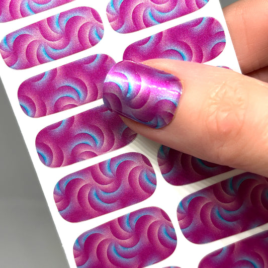 Hypnotic Pink Nail Wraps (PEARL)
