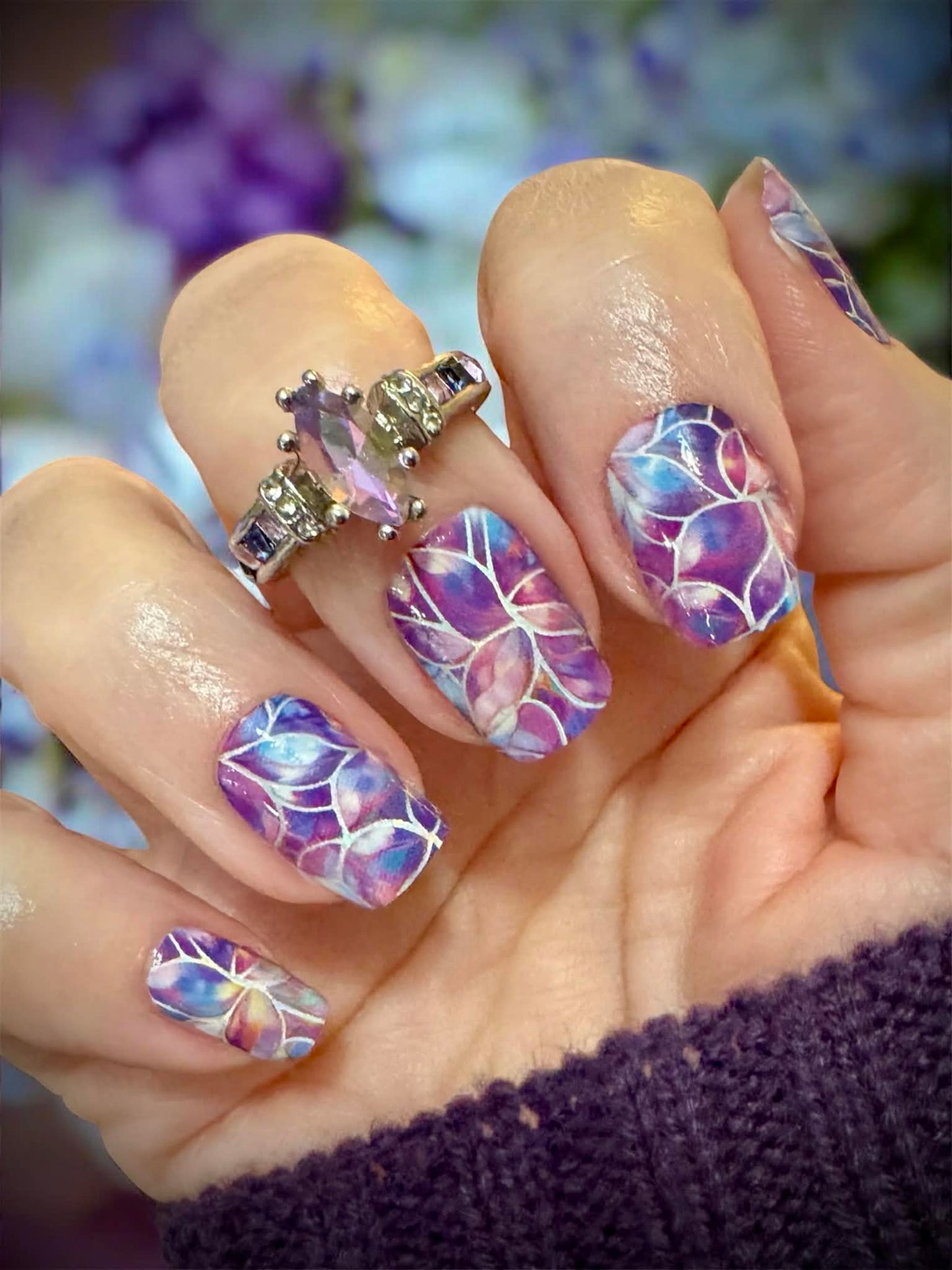 Stellar Stained Glass Exclusive Design Nail Wraps (HOLO FOIL)