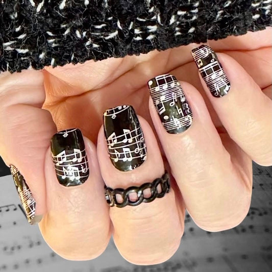 Midnight Melody Exclusive Design Nail Wraps (HOLO)