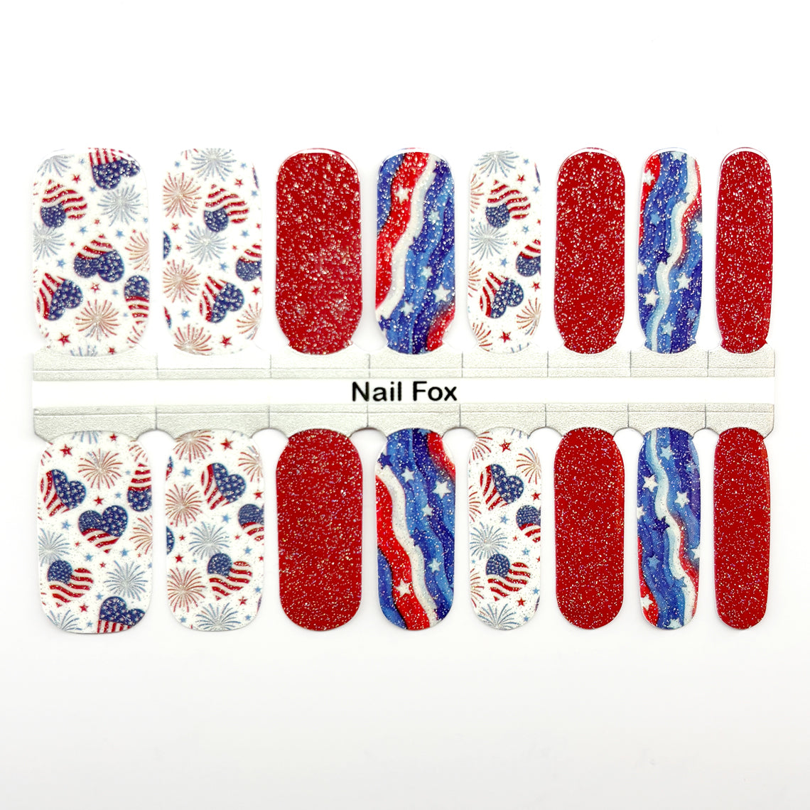 Independence Day  Nail Wraps (GLITTER)