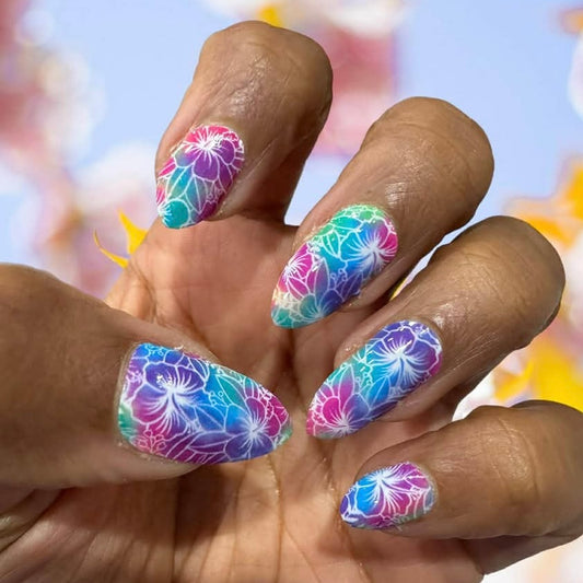 Island Bloom Exclusive Design Nail Wraps