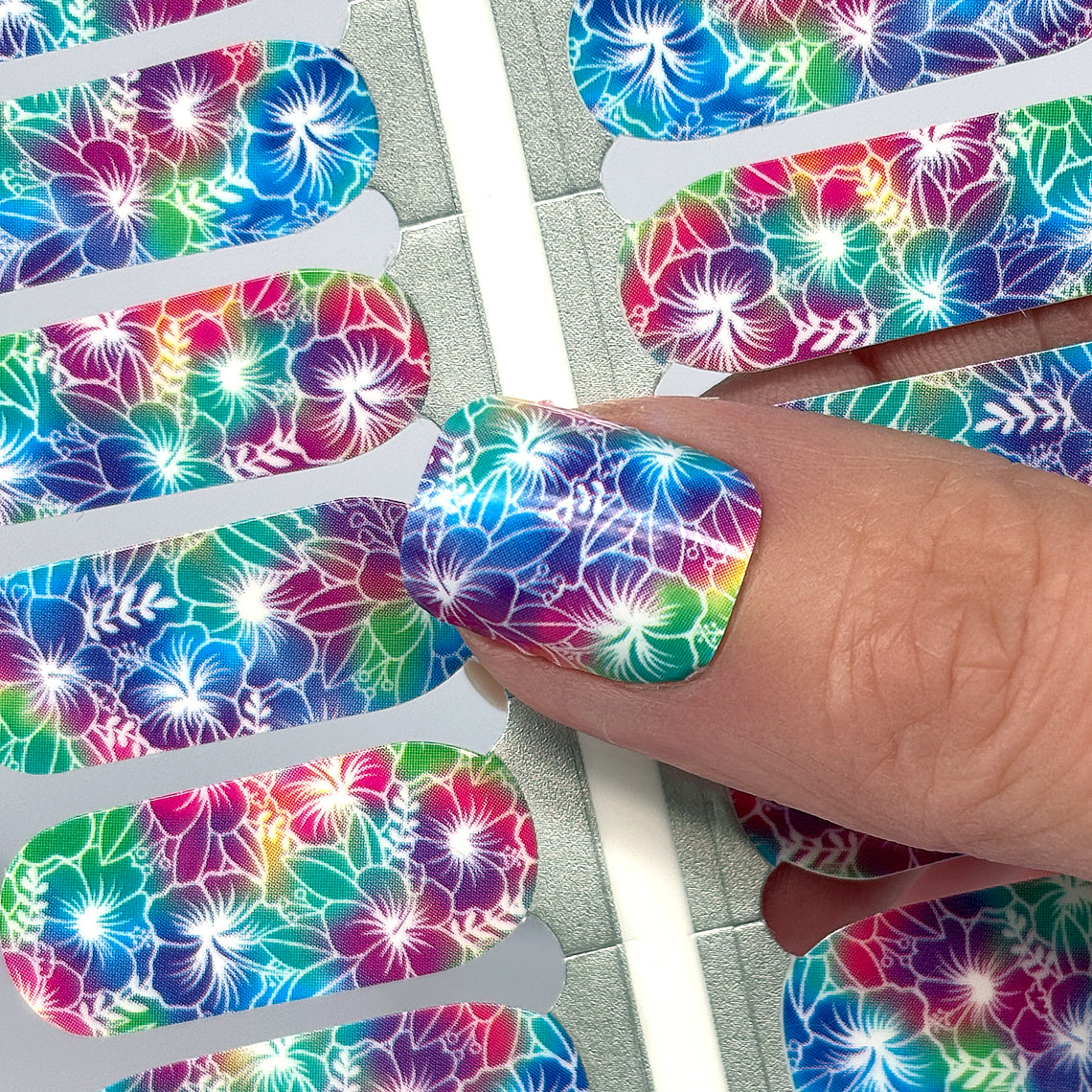 Island Bloom Exclusive Design Nail Wraps