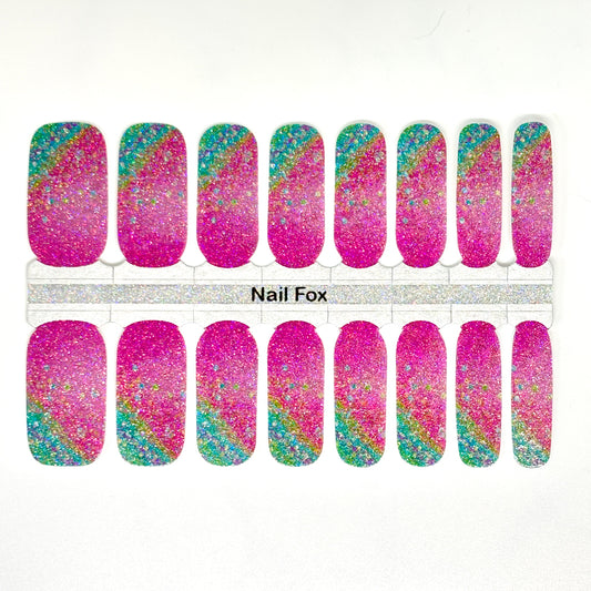 Joyful Glitter Exclusive Design Nail Wraps (GLITTER)