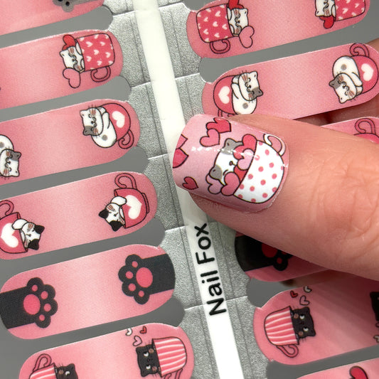 Kit-Tea Love Exclusive Design Nail Wraps