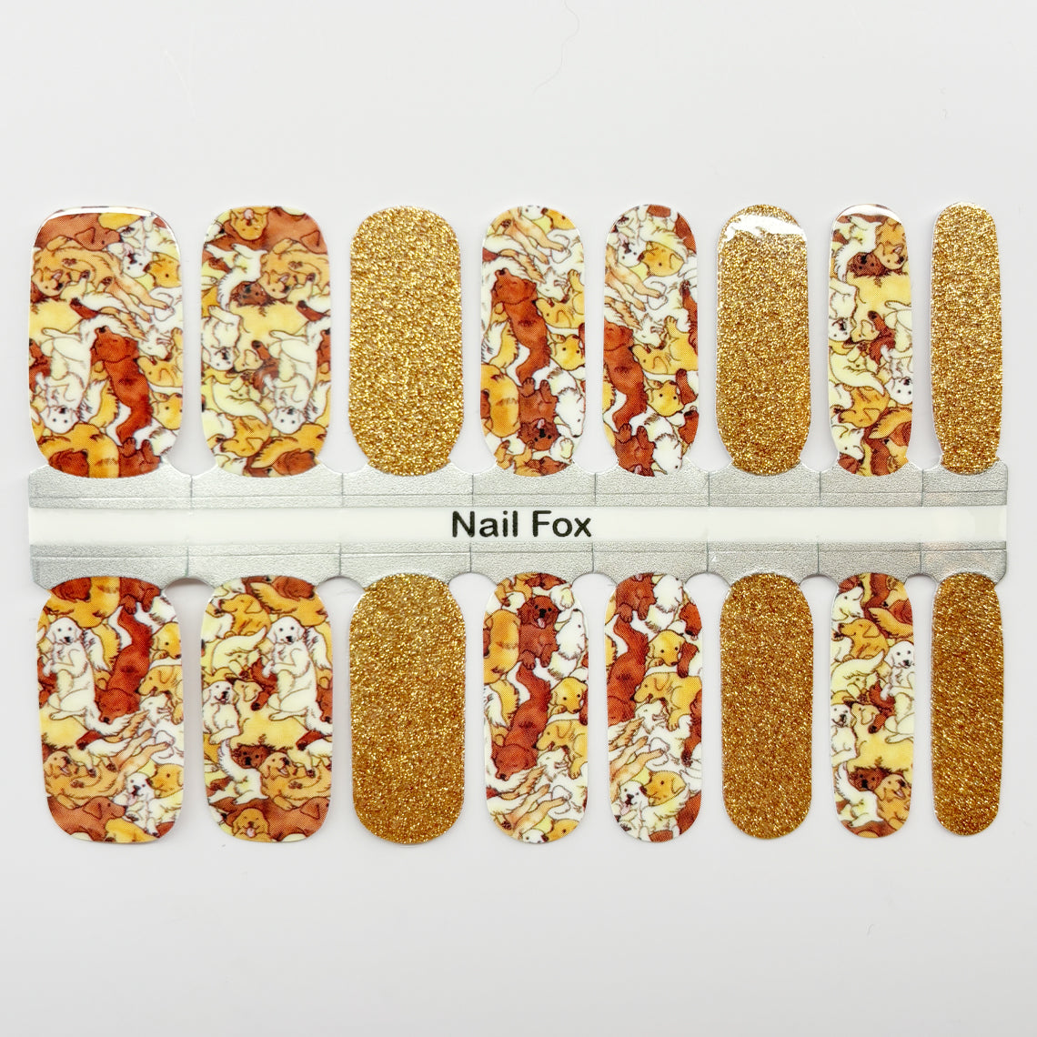 Labrador Love Exclusive Design Nail Wraps (GLITTER)