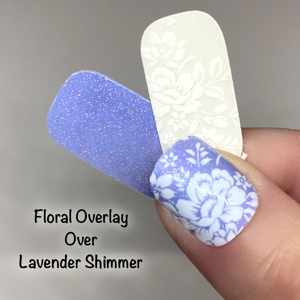 Floral Overlay Nail Wraps
