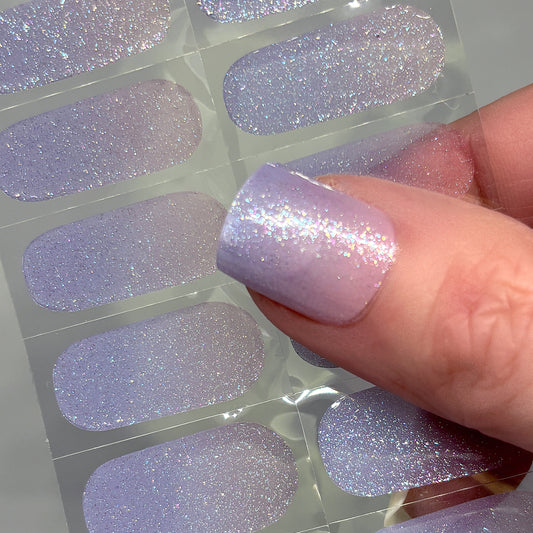 Lavender Blush No Light Gel Nail Wraps (NLG)