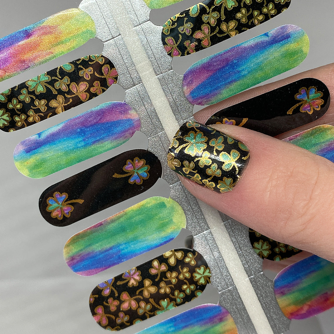 Luck of the Irish Nail Wraps (Pearl/Foil)