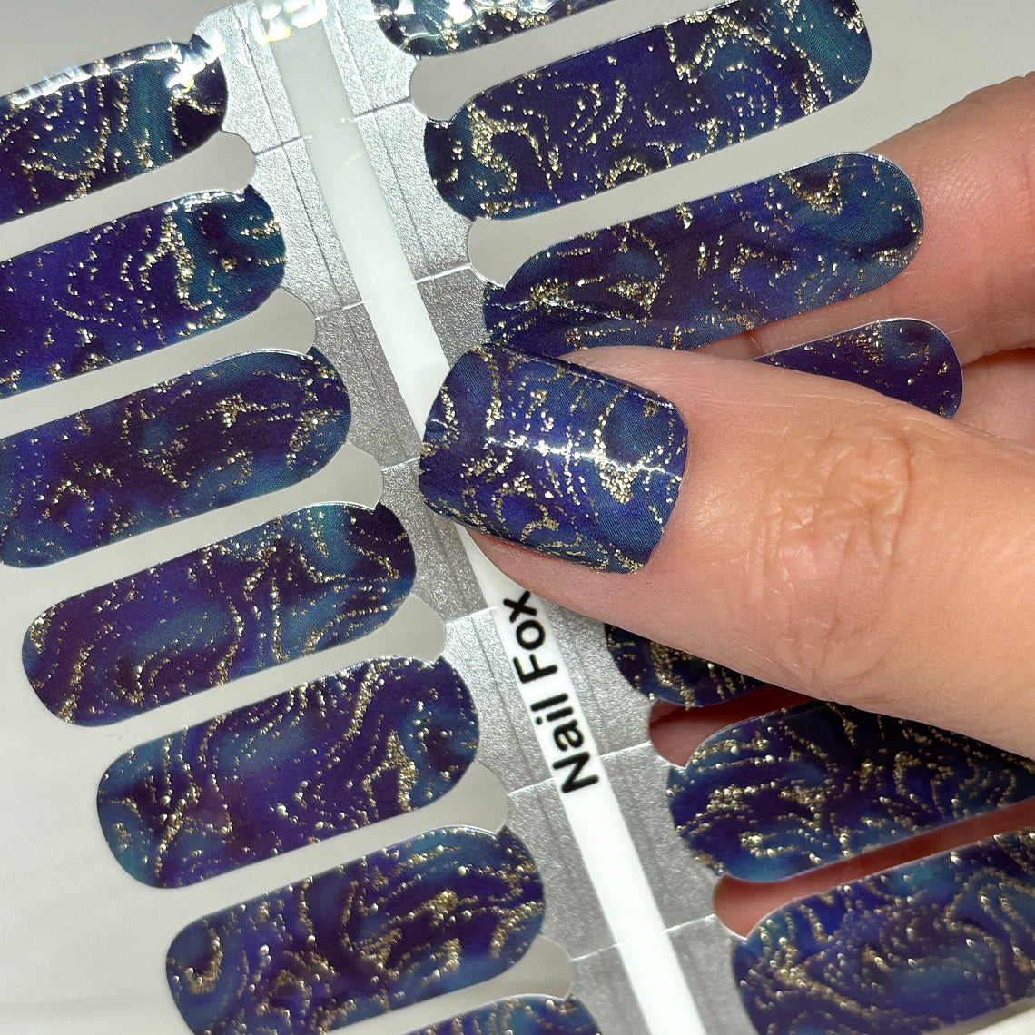 Magical Midnight Exclusive Design Nail Wraps (GLITTER)