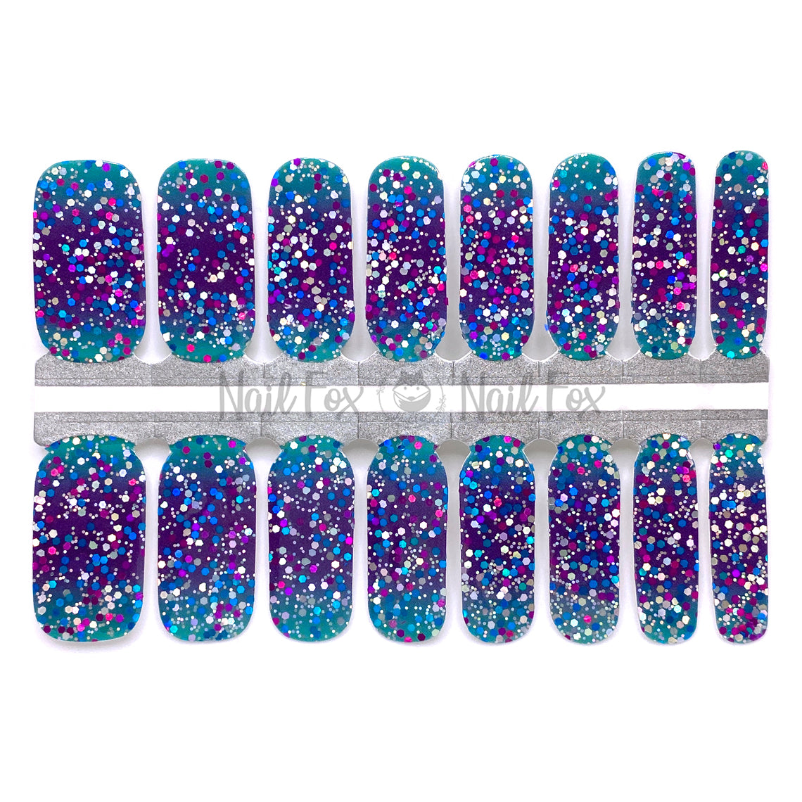 Mermaid Bling Glitter Nail Wraps