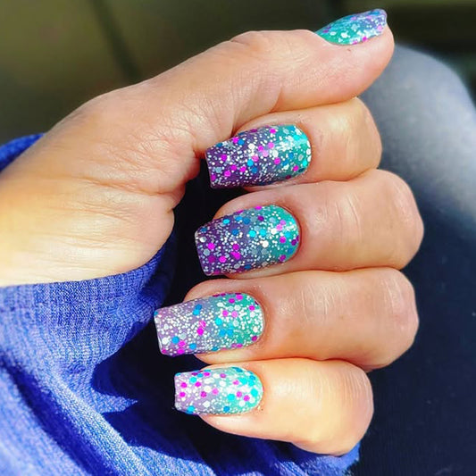 Mermaid Bling Glitter Nail Wraps