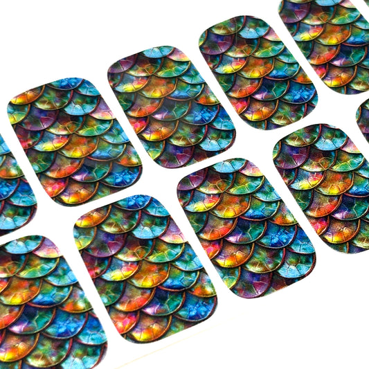 Mermaid Scales Exclusive Nail Wraps (PEARL)