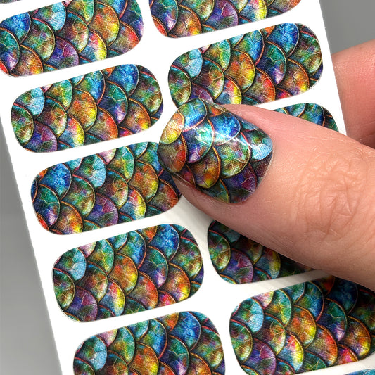 Mermaid Scales Exclusive Nail Wraps (PEARL)