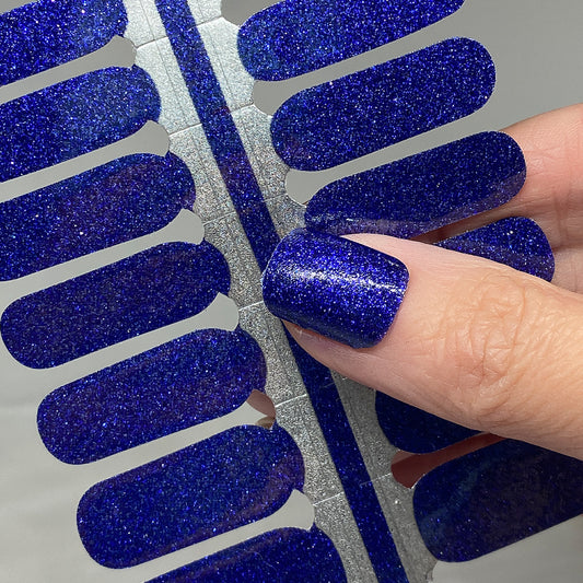 Midnight Glitter Nail Wraps