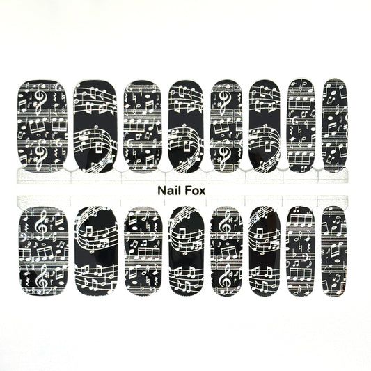 Midnight Melody Exclusive Design Nail Wraps (HOLO)