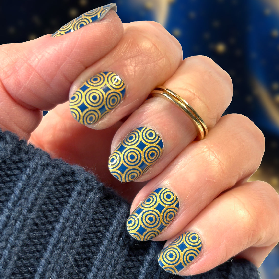 Midnight Mirage Exclusive Design Nail Wraps (HOLO FOIL)