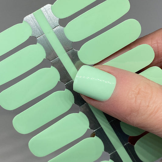 Mint Solid Nail Wraps