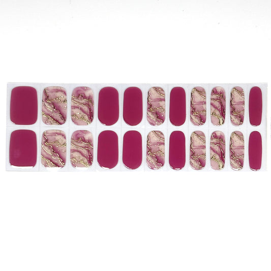 Molten Mauve No Light Gel Nail Wraps (NLG)