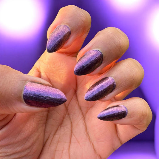 Mystic Orchid Exclusive Nail Wraps (Color Shift Black/Mauve/Purple)