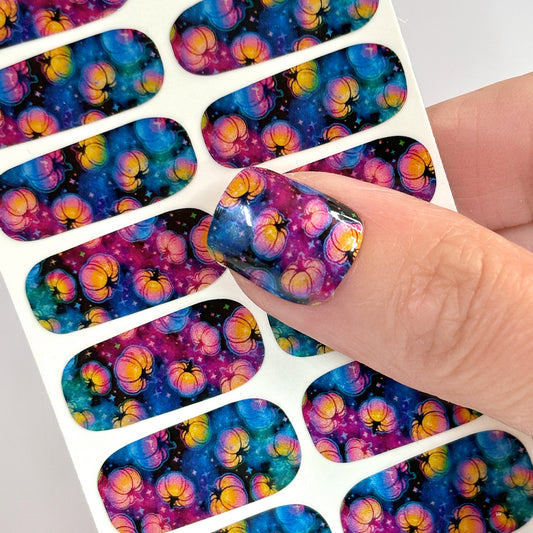 Mystic Pumpkins Nail Wraps