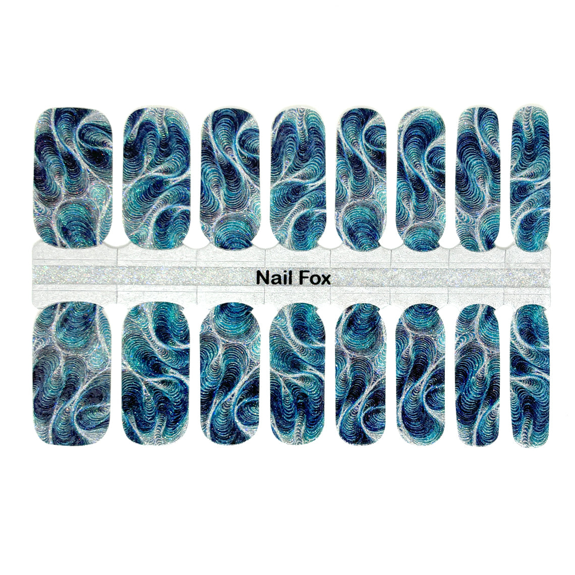 Mystic Waters Exclusive Design Nail Wraps (GLITTER)