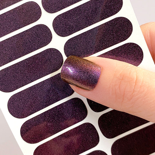 Mystic Wine Nail Wraps (Color Shift)