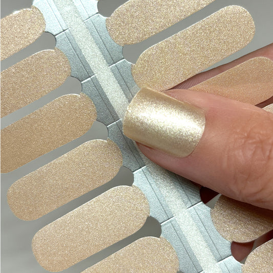 Natural Shimmer (Solid) Nail Wraps (PEARL)